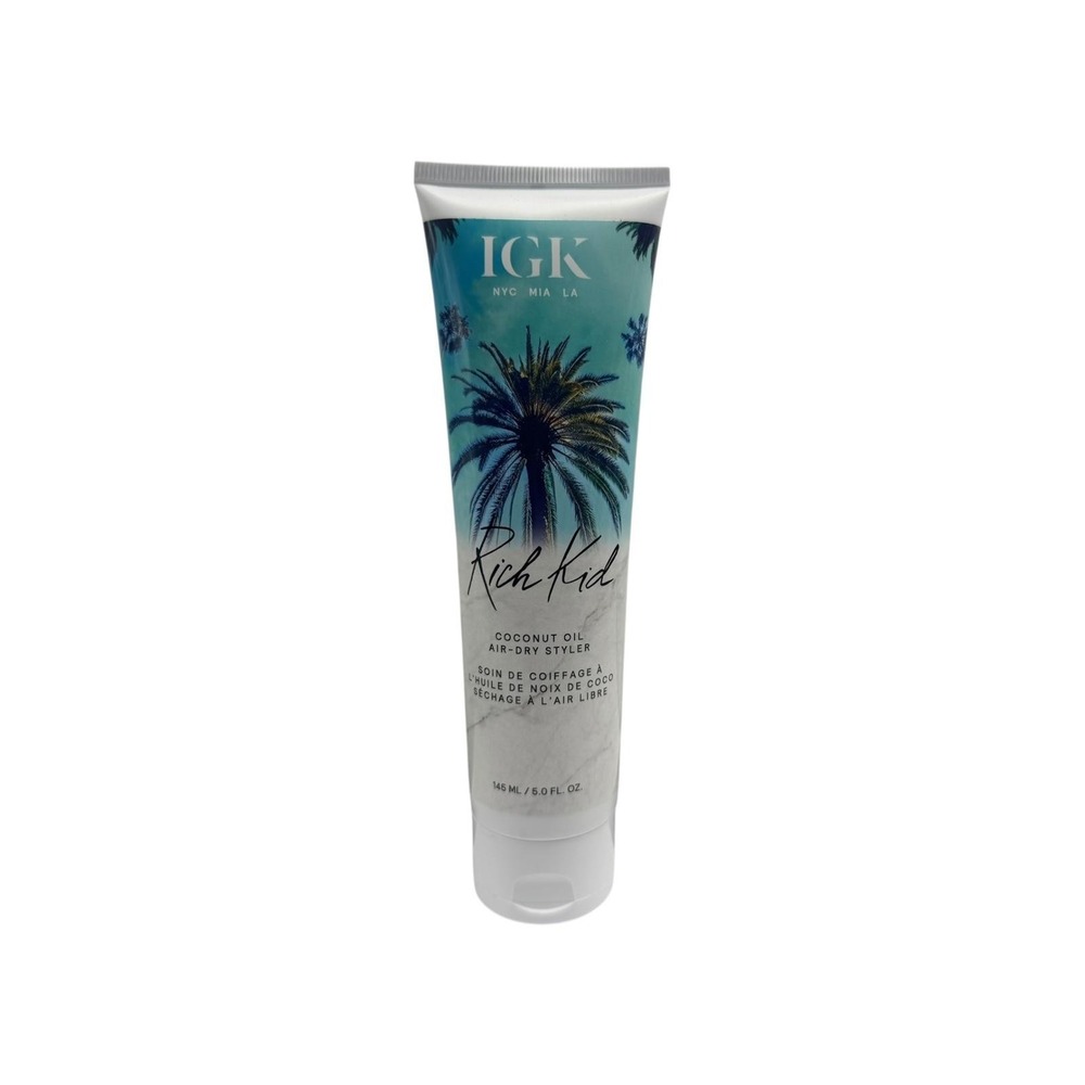 IGK Rich Kid Wave Enhancing‎ Air-Dry Cream Hold Texture Shine Vegan 5 oz